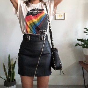 Urban outfitters PU mini skirt